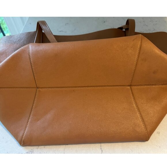Mansur Gavriel Everyday Soft Tote Bag in Camel Brown - Picture 6 of 9